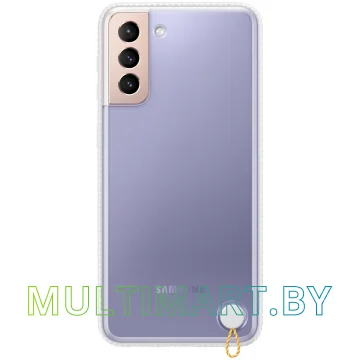Чехол Samsung Clear Protective Cover для Galaxy S21+ (белый)